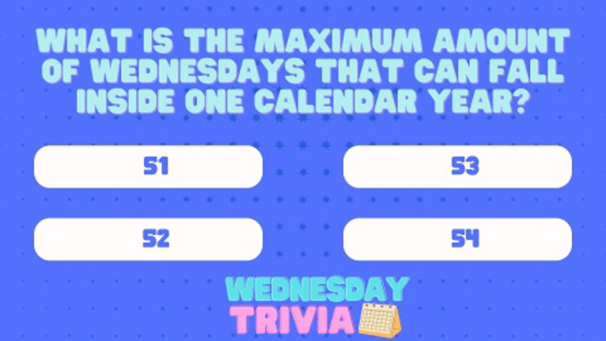 Wednesday Trivia image number null
